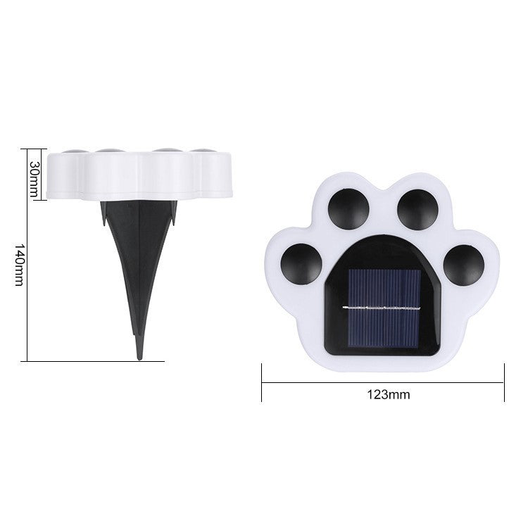 Lampa Solara Led, Tip Laba De Urs, Pentru Gazon Sau Gradina, Rezistenta La Apa, Alb Rece - vivimall.ro