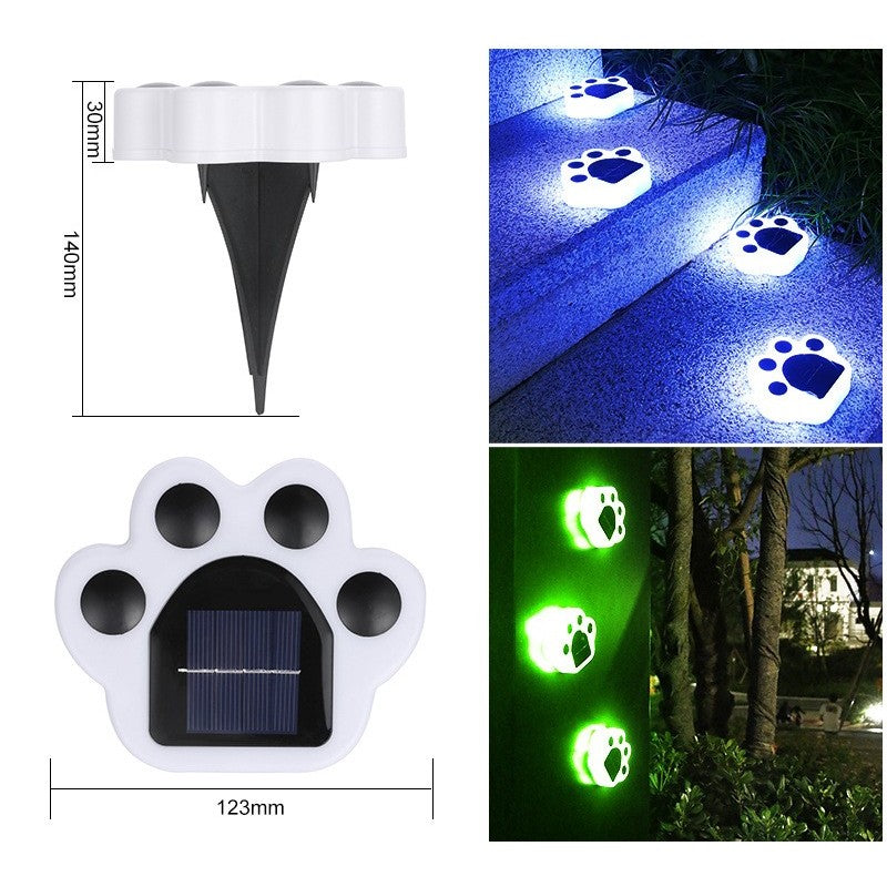 Lampa Solara Led, Tip Laba De Urs, Pentru Gazon Sau Gradina, Rezistenta La Apa, Multicolor - vivimall.ro