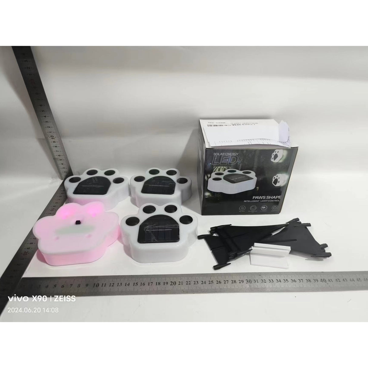 Lampa solara LED, Tip laba de urs, pentru gazon sau gradina, Rezistenta la apa, Flippy, Multicolor