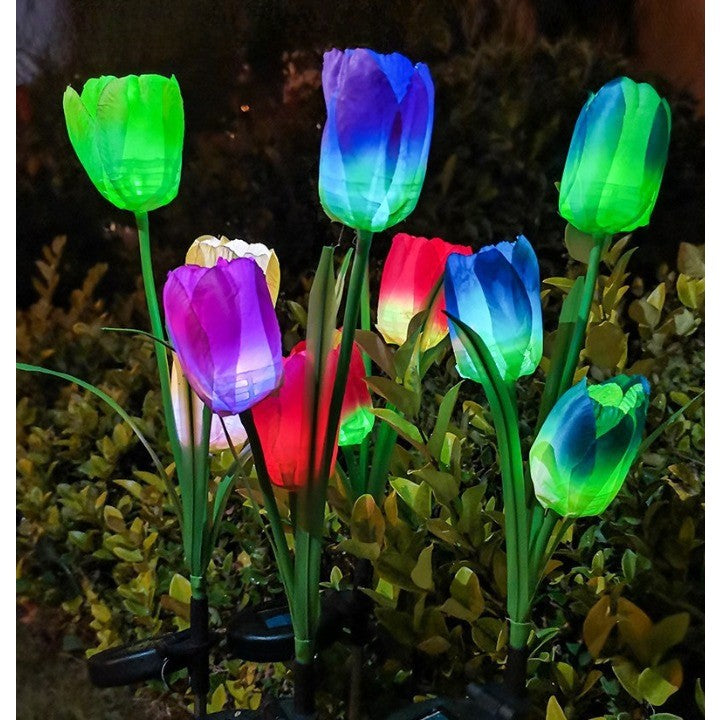 Lampă Solară Lalele Cu 3 Flori | BrightLeaf