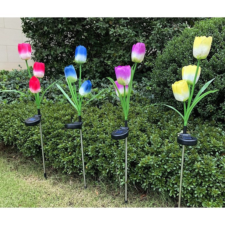 Lampă Solară Lalele Cu 3 Flori | BrightLeaf