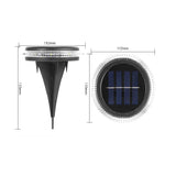 Lampa Solara Led Tip Spot Pentru Gradina, 8 Led-Uri, Material Abs Si Policarbonat, Baterie 1.2V, 600Mah, 12 X 13.5 Cm, Alb Rece - vivimall.ro