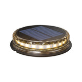 Lampa Solara Led Tip Spot Pentru Gradina, 8 Led-Uri, Material Abs Si Policarbonat, Baterie 1.2V, 600Mah, 12 X 13.5 Cm, Alb Cald - vivimall.ro