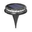 Lampa Solara Led Tip Spot Pentru Gradina, 8 Led-Uri, Material Abs Si Policarbonat, Baterie 1.2V, 600Mah, 12 X 13.5 Cm, Alb Rece - vivimall.ro