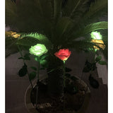 Lampa Solara Led Tip Trandafir Cu O Floare Pentru Gradina, Inaltime 75 Cm - vivimall.ro