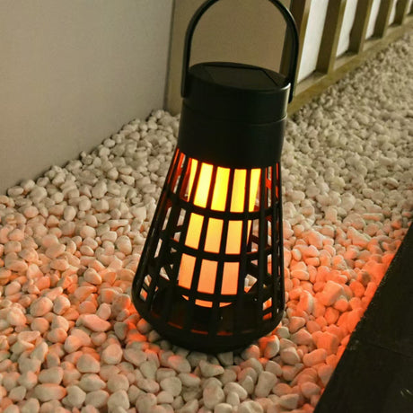 Lampa Solara Pentru Gradina, Reincarcabila De La Soare, Portabila Cu Picior, Lumina Calda, 12 Cm - vivimall.ro