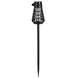 Lampa Solara pentru Gradina, Flippy, Reincarcabila de la Soare, Model Felinar, Portabila cu Picior, Lumina Calda, 12 cm, Negru