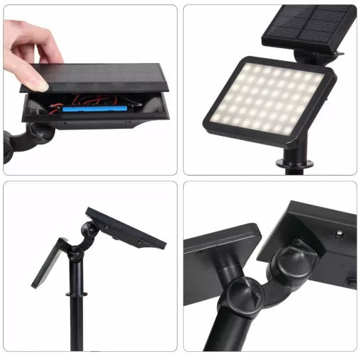 Lampa Solara 48 De Led-Uri Lumina Rece | BrightLeaf
