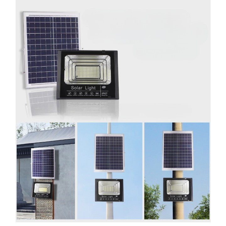 Lampa Solara Stradala, 281 Led, 150 W, Cu Panou Solar, Brat De Montare Inclus - vivimall.ro