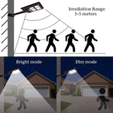 Lampa solara stradala Flippy, cu suport de prindere si telecomanda, senzor de miscare si lumina, 96 LED-uri, IP65, ABS, 5AH, 100W, temperatura culoare 6500K, 37.8x18.8x5 cm, autonomie 10-12 ore, negru