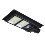 Lampa solara stradala Flippy, cu suport de prindere si telecomanda, senzor de miscare si lumina, 96 LED-uri, IP65, ABS, 5AH, 100W, temperatura culoare 6500K, 37.8x18.8x5 cm, autonomie 10-12 ore, negru