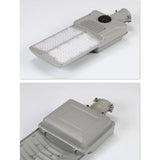 Lampa Solara Stradala, Pentru Curte Sau Strada, Cu Doua Grile, Finisaj Mat, Rezistent La Apa, Montare Prin Fixare, Senzor Lumina, Baterie De Litiu, Ip65, Lumina Rece, Putere 300W, Autonomie 10 Ore, 51.5 X 21 Cm, Gri - vivimall.ro