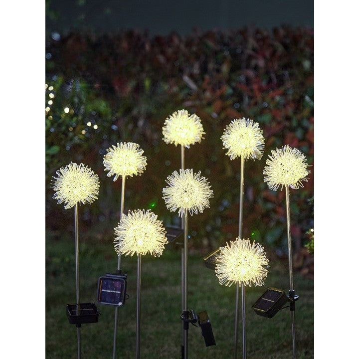 Lampa solara sub forma de Papadie,  alb cald, Vivimall - vivimall.ro