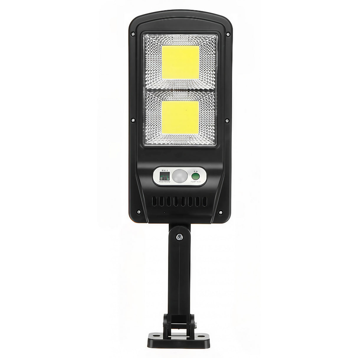Lampa Stradala Solara, Cu Telecomanda, 36 Cm X 11.5 Cm, 108 Cob Led, 2592 Lumeni, 21.6 W - Echivalent 172 W Bec Incadescent, Ip65, Senzor De Miscare, Senzor De Lumina, 2 Grile, Alb Rece - vivimall.ro