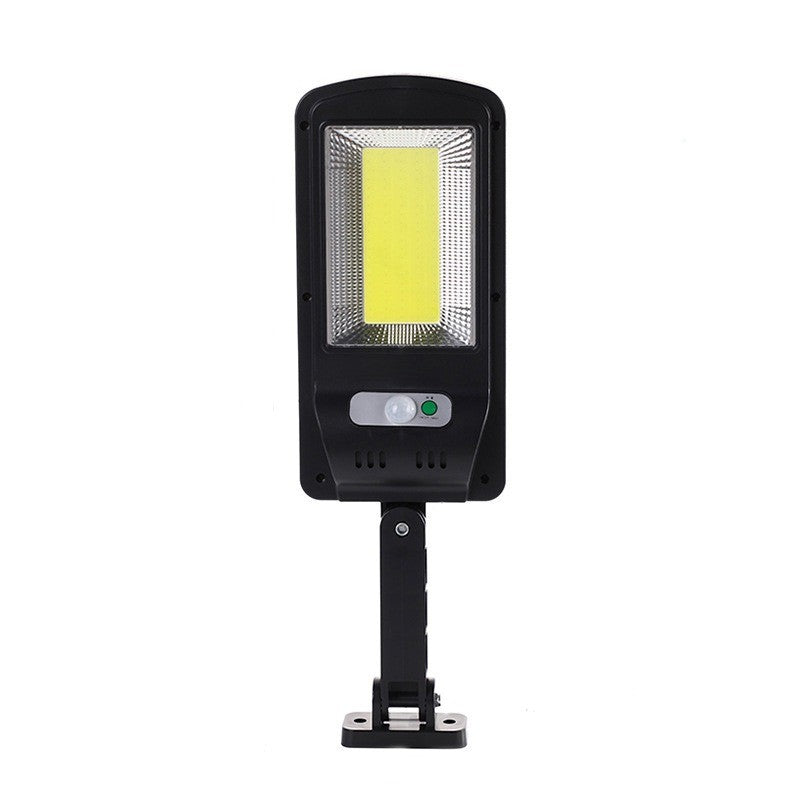 Lampa Solara De Exterior Led, 36 Cm X 11.5 Cm, 2400Lumeni 100 Cob Led 20 W - Echivalent 160 W Bec Incadescent, Ip65, Senzor De Miscare, Senzor De Lumina, 1 Grila, Alb Rece - vivimall.ro