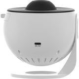 Lampa Tip Proiector Galaxie, Vivimall, pentru Dormitor, Tematica Cer Instelat, Model Glob, HD, Rotire 360 de Grade, 20 de Imagini, Incarcare USB, 10 W, 15x15 cm, Alb Negru - vivimall.ro