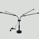 Lampa Uv Pentru Cresterea Plantelor, Conectare La Retea, 20W, 4 Capete, 72 Led-Uri, Ajustabila Pana La 66.5 Cm, Lumina Movâ- - vivimall.ro