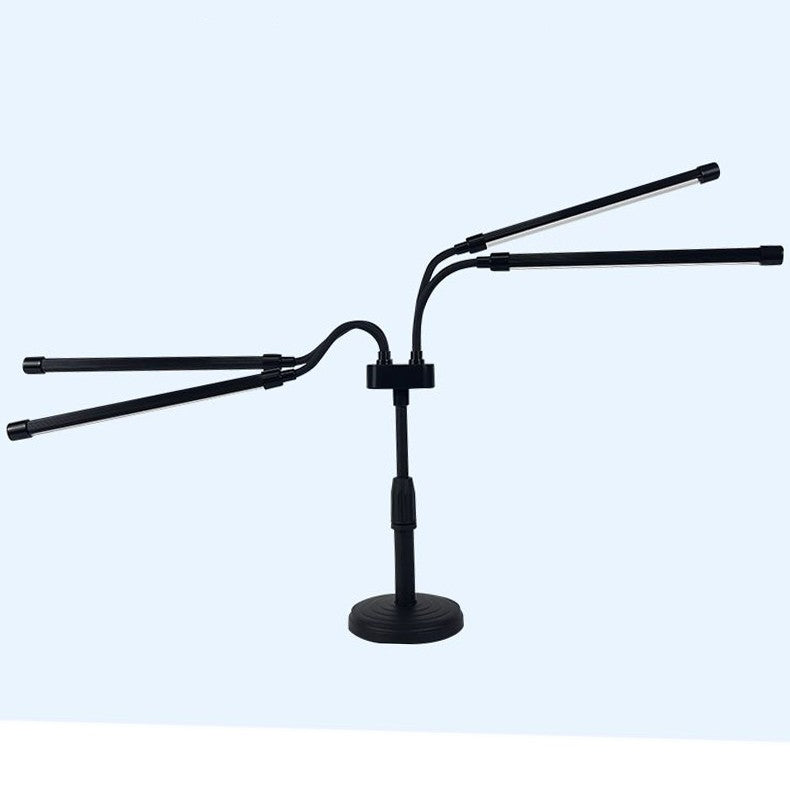 Lampa Uv Pentru Cresterea Plantelor, Conectare La Retea, 20W, 4 Capete, 72 Led-Uri, Ajustabila Pana La 66.5 Cm, Lumina Movâ- - vivimall.ro