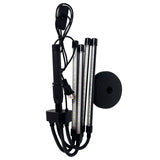 Lampa UV pentru cresterea plantelor, Vivimall, conectare la retea, 20W, 4 capete, 72 LED-uri, ajustabila pana la 66.5 cm, Lumina Alb Mov- - vivimall.ro