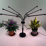 Lampa Uv Pentru Cresterea Plantelor, Conectare La Retea, 30W, 6 Capete, 108 Led-Uri, Ajustabila Pana La 68.5 Cm, Lumina Mov - vivimall.ro
