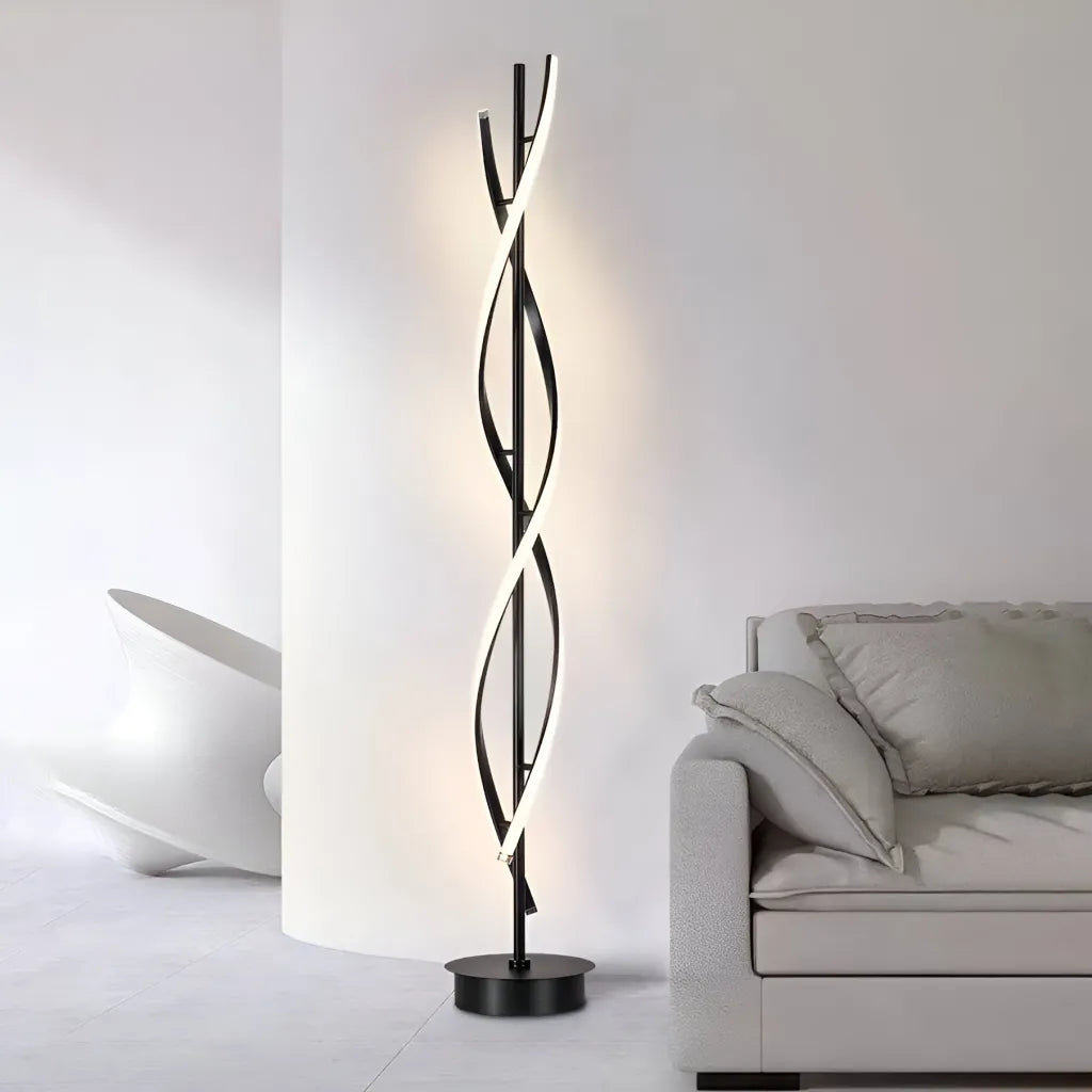 Lampadar Led Upsilon, 3000K/4000K/6000K, Metal Si Acril - vivimall.ro