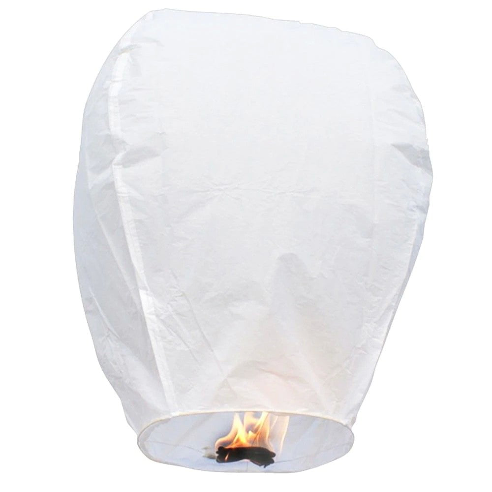 Lampion zburator, Vivimall, hartie biodegradabila, Alb