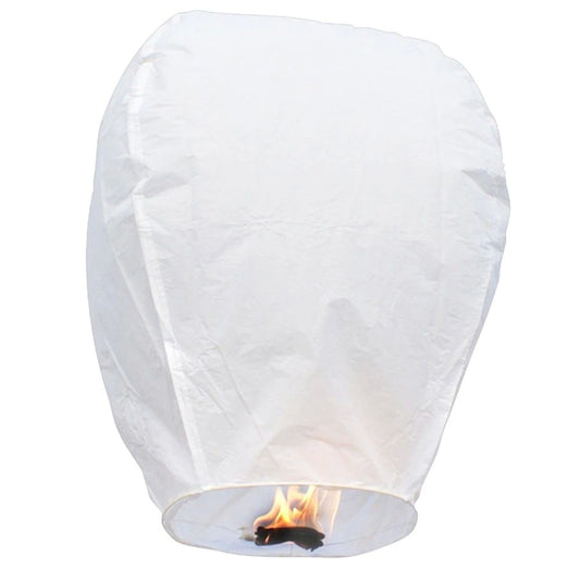Lampion zburator, Vivimall, hartie biodegradabila, Alb - vivimall.ro