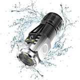 Lanterna Cu 3 Nuclee Led, Incarcare Usb, Autonomie 4-20H, Raza Maxima 100-200 M, 5W, Suport De Agatat, Fund Magnetic,