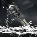 Lanterna LED  Flippy P50 mare, Incarcare USB,  10W, 2 Surse de Lumina,  16 x 3.8 cm, Negru