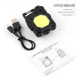 Lanterna Mini De Buzunar Tip Breloc, Incarcare Prin Usb Type C, Multifunctionala, Pentru Exterior, Camping, Alpinism, Ciclism, Mini Lanterna Elvis, Lumina Puternica, Culoare