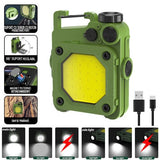 Lanterna Mini De Buzunar Tip Breloc, Incarcare Prin Usb Type C, Multifunctionala, Pentru Exterior, Camping, Alpinism, Ciclism, Mini Lanterna Elvis, Lumina Puternica, Culoare