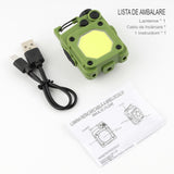 Lanterna Mini De Buzunar Tip Breloc, Incarcare Prin Usb Type C, Multifunctionala, Pentru Exterior, Camping, Alpinism, Ciclism, Mini Lanterna Elvis, Lumina Puternica, Culoare