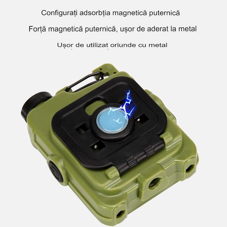 Lanterna Mini De Buzunar Tip Breloc, Incarcare Prin Usb Type C, Multifunctionala, Pentru Exterior, Camping, Alpinism, Ciclism, Mini Lanterna Elvis, Lumina Puternica, Culoare