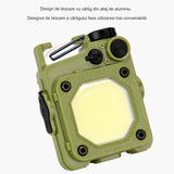 Lanterna Mini De Buzunar Tip Breloc, Incarcare Prin Usb Type C, Multifunctionala, Pentru Exterior, Camping, Alpinism, Ciclism, Mini Lanterna Elvis, Lumina Puternica, Culoare