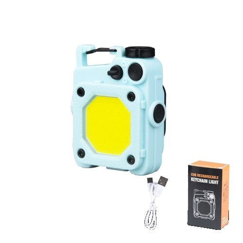 Lanterna Mini De Buzunar Tip Breloc, Incarcare Prin Usb Type C, Multifunctionala, Pentru Exterior, Camping, Alpinism, Ciclism, Mini Lanterna Elvis, Lumina Puternica, Culoare