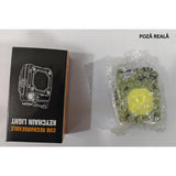 Lanterna Mini De Buzunar Tip Breloc, Incarcare Prin Usb Type C, Multifunctionala, Pentru Exterior, Camping, Alpinism, Ciclism, Mini Lanterna Elvis, Lumina Puternica, Culoare