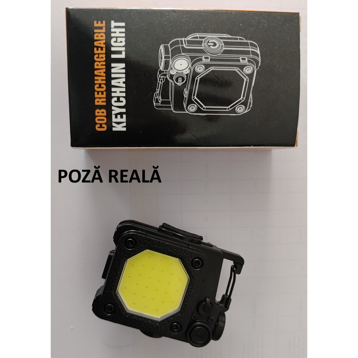 Lanterna Mini De Buzunar Tip Breloc, Incarcare Prin Usb Type C, Multifunctionala, Pentru Exterior, Camping, Alpinism, Ciclism, Mini Lanterna Elvis, Lumina Puternica, Culoare