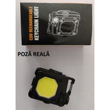 Lanterna Mini De Buzunar Tip Breloc, Incarcare Prin Usb Type C, Multifunctionala, Pentru Exterior, Camping, Alpinism, Ciclism, Mini Lanterna Elvis, Lumina Puternica, Culoare