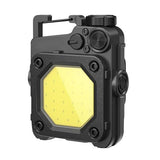 Lanterna Mini De Buzunar Tip Breloc, Incarcare Prin Usb Type C, Multifunctionala, Pentru Exterior, Camping, Alpinism, Ciclism, Mini Lanterna Elvis, Lumina Puternica, Culoare