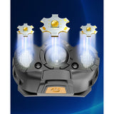 Lanterna Led De Cap, Cu Suport Inclus, Incarcare Usb Tip C, Raza 100-200M, 5W, 6 Trepte De Lumina, 400 Mah - vivimall.ro