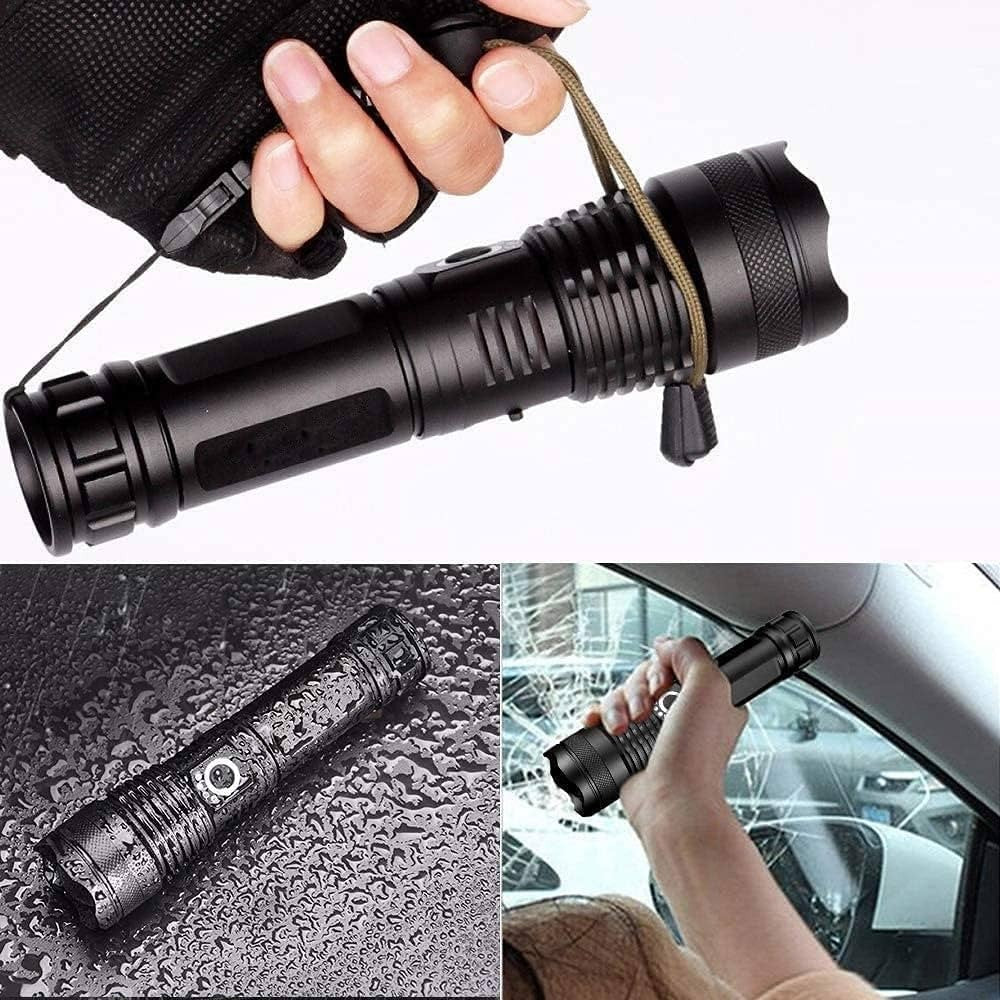 Lanterna P50 cu Zoom Telescopic, Afisaj Digital si Iesire Magnetica - vivimall.ro