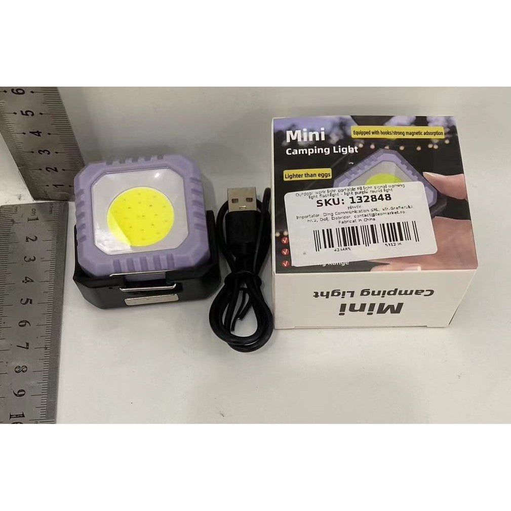 Lanterna Tip Breloc, 5 Moduri De Luminat, Incarcare Usb Tip C, 5W, Impermeabila Ipx5, 500 Lm, Cob