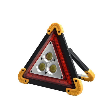 Triunghi Multifunctional De Avertizare, Lanterna Led, Impermeabil Ip65, 800 Lm, 2 X Aa, Functie Incarcare Telefon, Usb Si Micro Usb, Cob - vivimall.ro