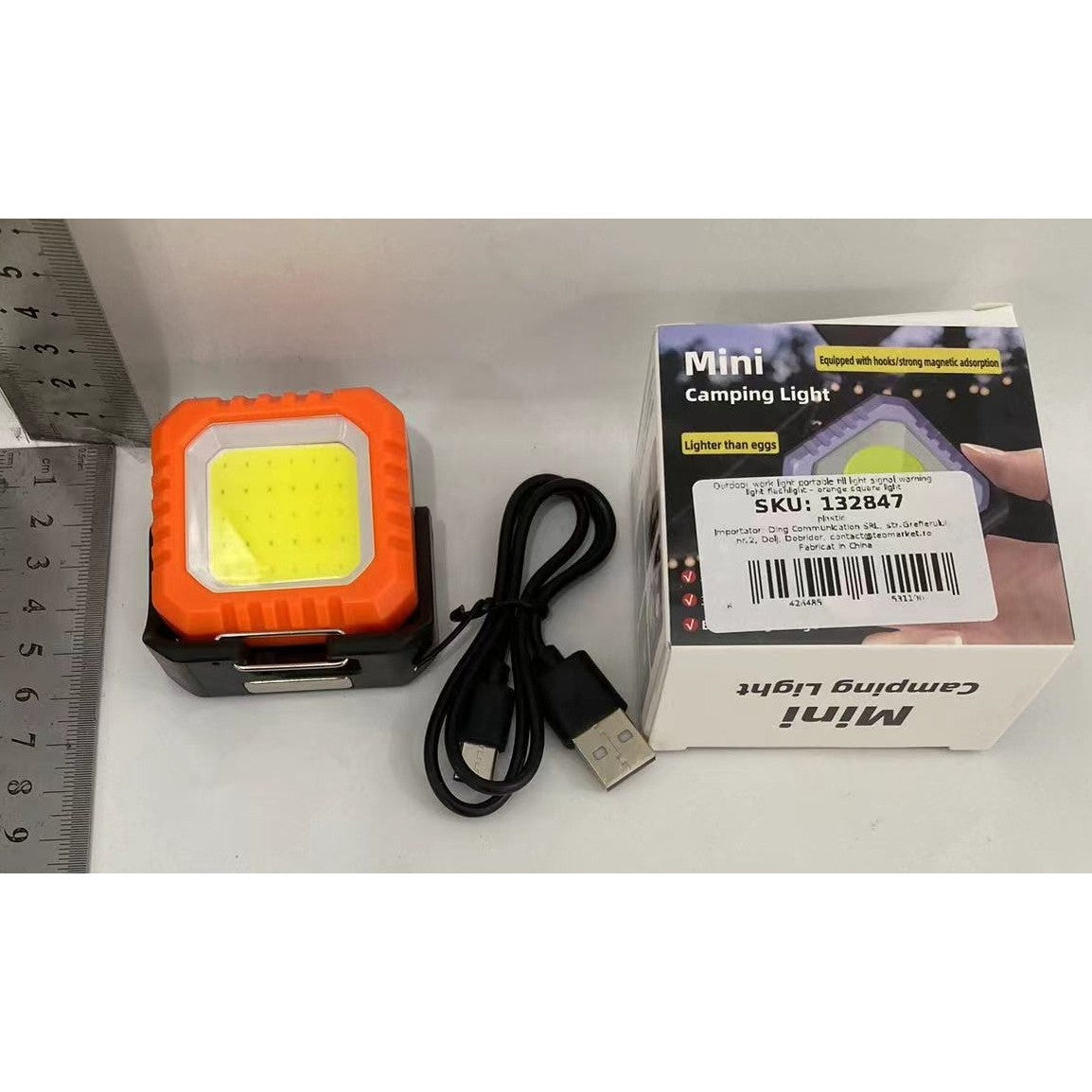 Lanterna Tip Breloc, 5 Moduri De Luminat, Incarcare Usb Tip C, 5W, Impermeabila Ipx5, 500 Lm, Cob