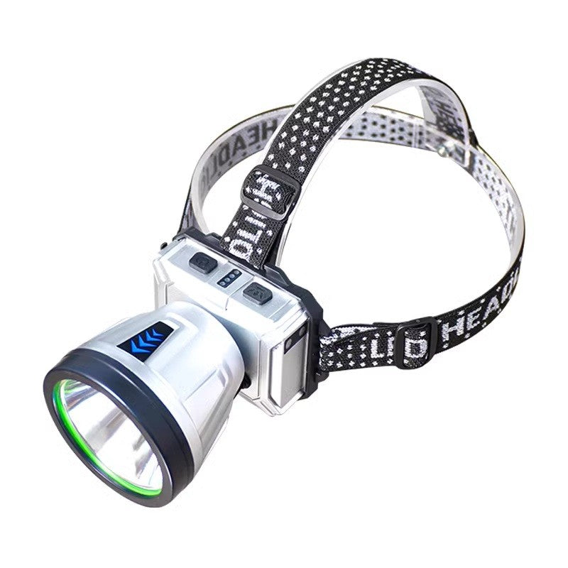 Lanterna Power Bank Led, Cu Suport Pentru Cap, Incarcare Usb, Raza 100-200M, 5W, 3 Trepte De Lumina, Afisaj Baterie - vivimall.ro