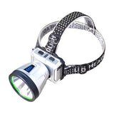 Lanterna Power Bank LED, Vivimall, cu Suport pentru Cap, Incarcare USB, Raza 100-200m, 5W, 3 Trepte de Lumina, Afisaj Baterie, Argintiu - vivimall.ro