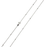 Lantisor Argint 925 Cu Bile Rodiat 60 Cm