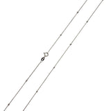 Lantisor Argint 925 cu Bile Rodiat 60 cm - vivimall.ro