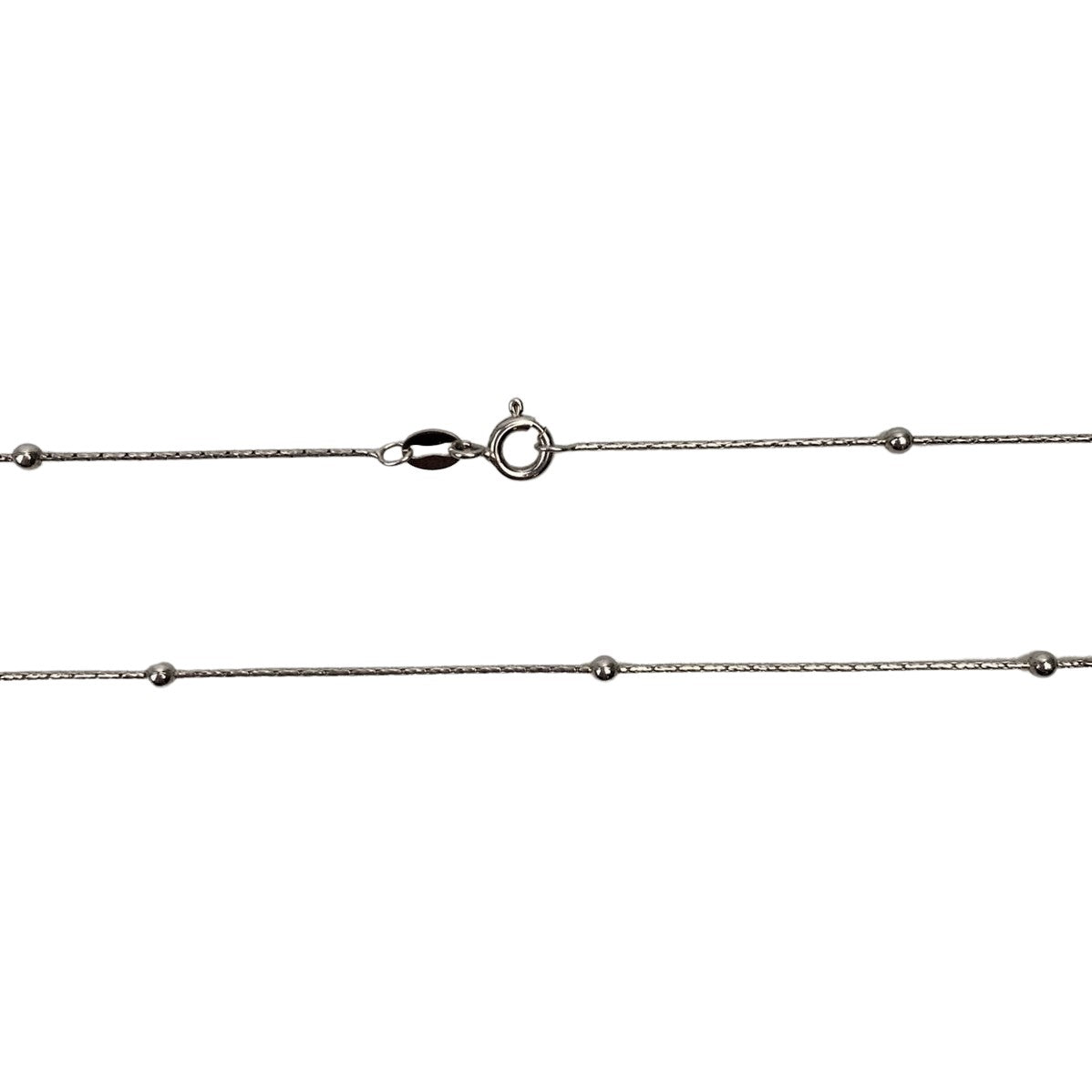 Lantisor Argint 925 Cu Bile Rodiat 60 Cm