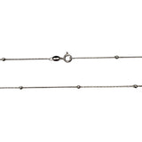 Lantisor Argint 925 Cu Bile Rodiat 60 Cm